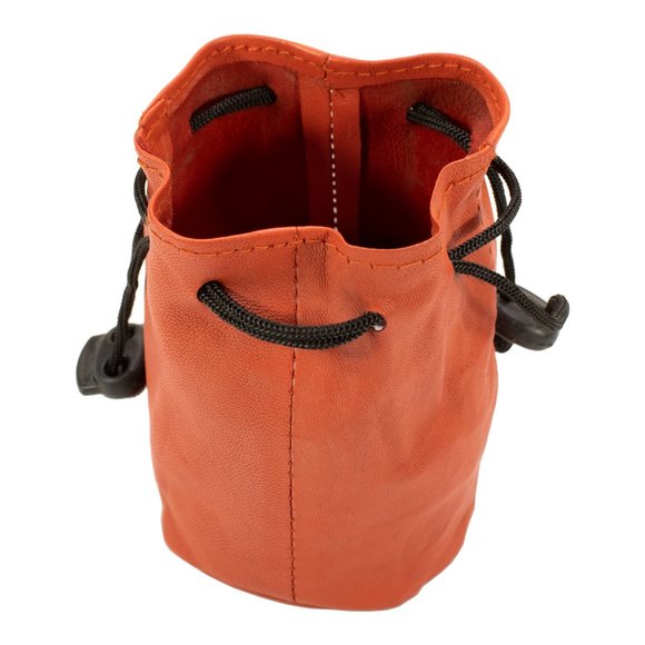 Genuine Leather Drawstring Soft Wrist Pouch for Women's - Picture 3 of 5